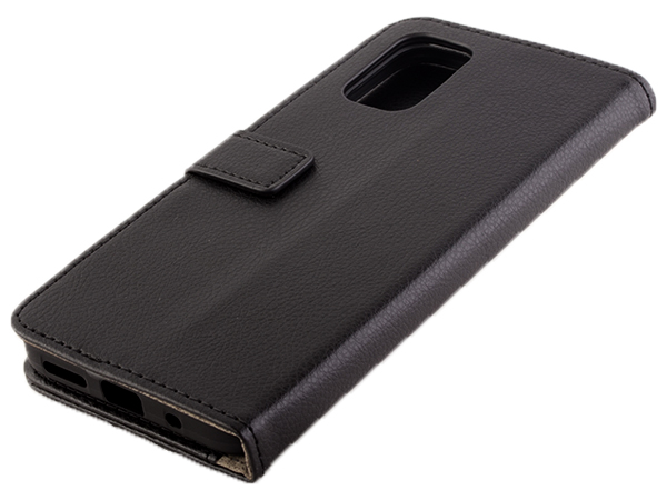 Synthetic Leather Wallet Case with Stand for Nokia G21 - Black Leather Wallet Case