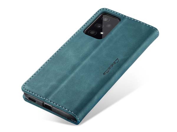 CaseMe Slim Synthetic Leather Wallet Case with Stand for Samsung Galaxy A53 5G - Teal