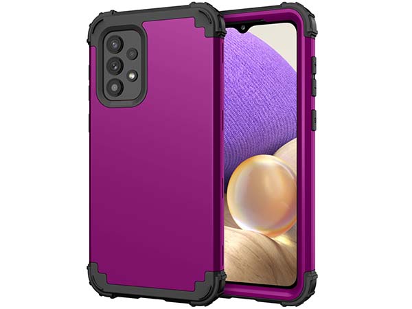 Defender Case for the Samsung Galaxy A73 5G - Purple Impact Case