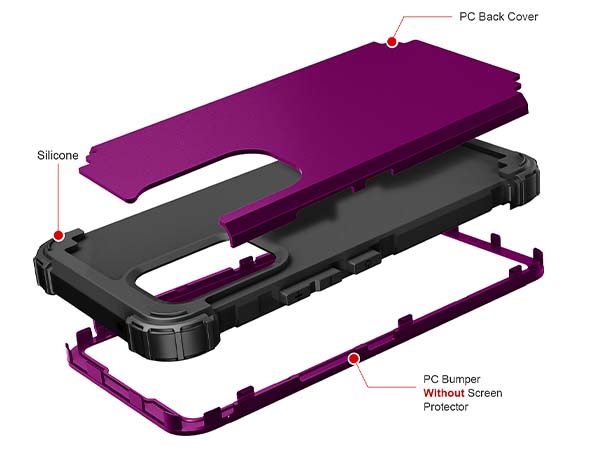Defender Case for the Samsung Galaxy A53 5G - Purple