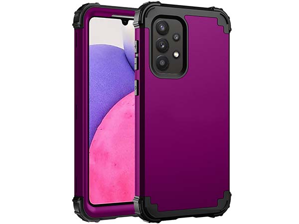 Defender Case for the Samsung Galaxy A33 - Purple Impact Case