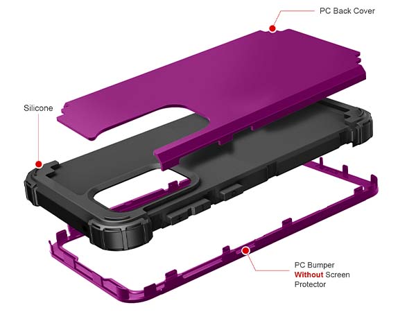 Defender Case for the Samsung Galaxy A33 - Purple