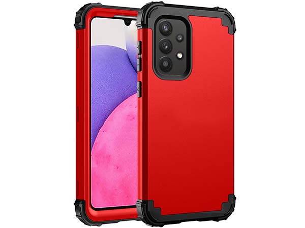 Defender Case for the Samsung Galaxy A33 - Red Impact Case