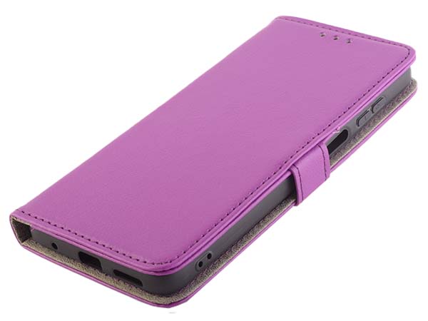 Synthetic Leather Wallet Case with Stand for Nokia G21 - Purple