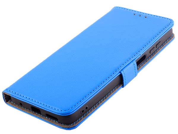 Synthetic Leather Wallet Case with Stand for Nokia G21 - Blue