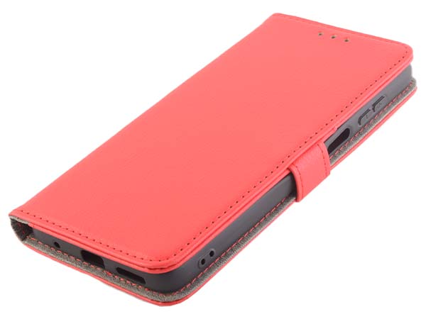 Synthetic Leather Wallet Case with Stand for Nokia G21 - Red