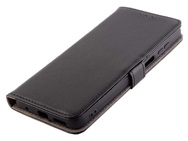 Synthetic Leather Wallet Case with Stand for Nokia G21 - Black