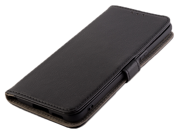 Synthetic Leather Wallet Case with Stand for OPPO Find X5 Pro - Black