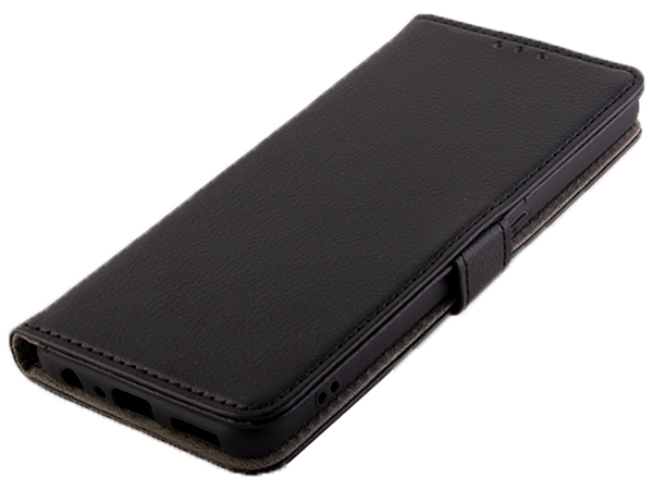 Synthetic Leather Wallet Case with Stand for OPPO Find X5 Lite 5G - Black
