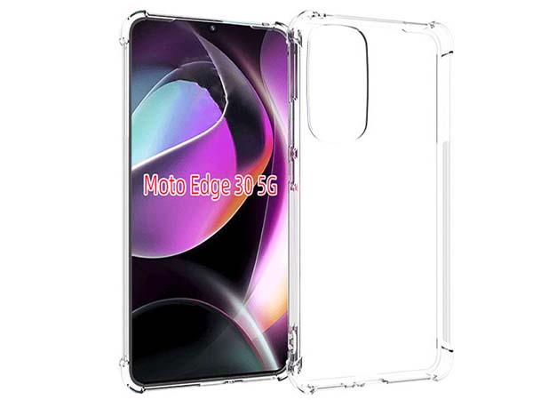 Gel Case with Bumper Edges for Motorola Edge 30 - Clear Soft Cover