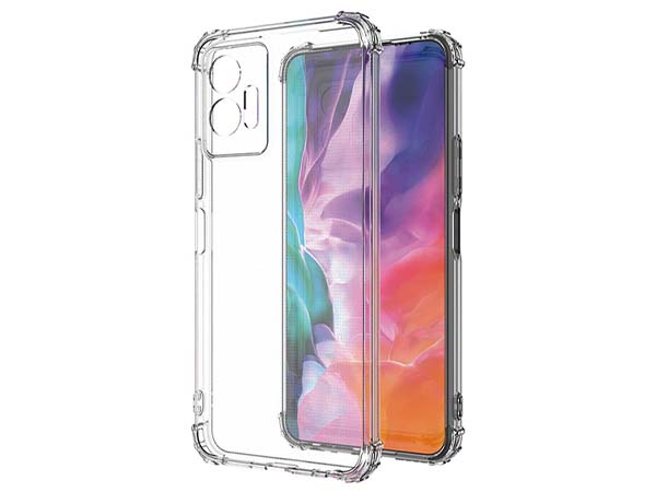 Gel Case with Bumper Edges for Vivo Y55 5G - Clear Soft Cover