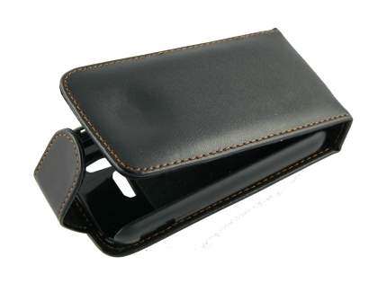 Synthetic Leather Flip Case for LG KM900 - Black