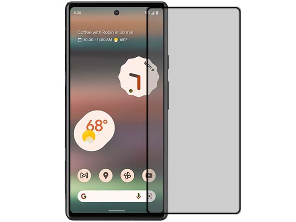 Tempered Glass Screen Protector for Google Pixel 6a - Black - Screen Protector