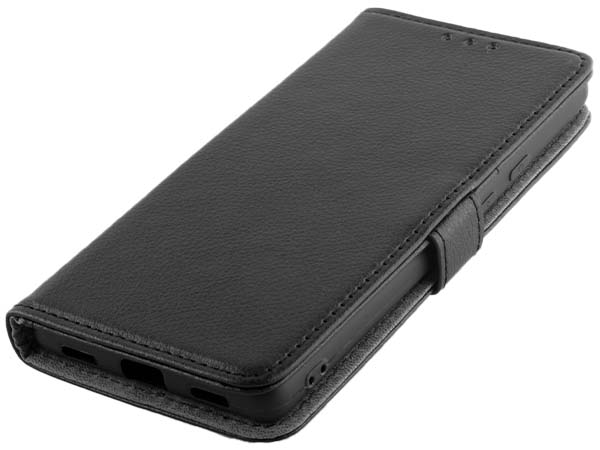 Synthetic Leather Wallet Case with Stand for Google Pixel 6a - Black