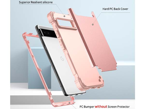 Defender Case for Google Pixel 6a - Pink
