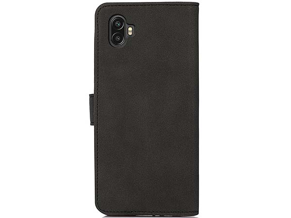 Khazneh Retro Synthetic Leather Wallet Case for Samsung Galaxy Xcover6 Pro - Charcoal