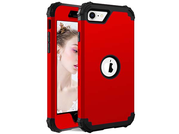 Defender Case for iPhone SE 2 / SE 3 - Red Impact Case