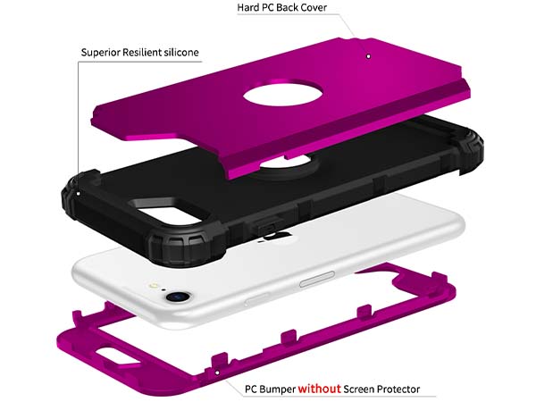 Defender Case for iPhone SE 2 / SE 3 - Plum