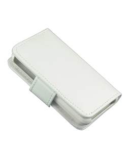 F480 Side Synthetic Leather Flip Case - White