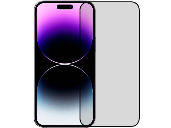 3D Full Coverage Tempered Glass Screen Protector for iPhone 14 Pro Max - Black Screen Protector