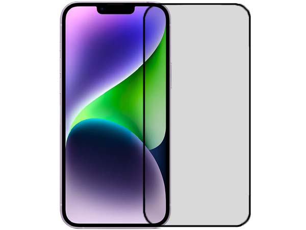 3D Full Coverage Tempered Glass Screen Protector for iPhone 14 Plus - Black Screen Protector