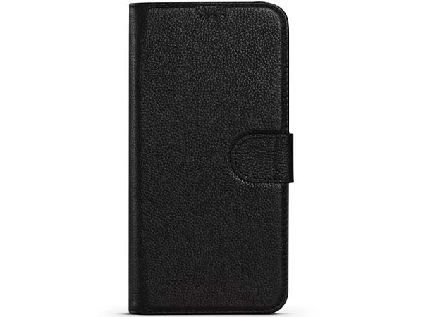 Premium Leather Wallet Case for Apple iPhone 14 - Black Leather Wallet Case