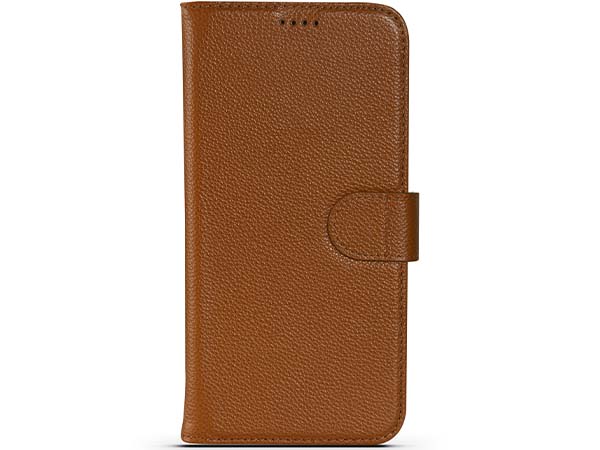 Premium Leather Wallet Case for Apple iPhone 14 - Caramel