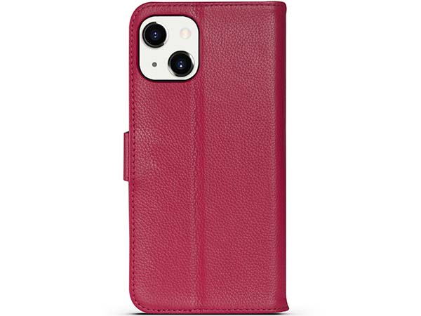 Premium Leather Wallet Case for Apple iPhone 14 - Pink Leather Wallet Case