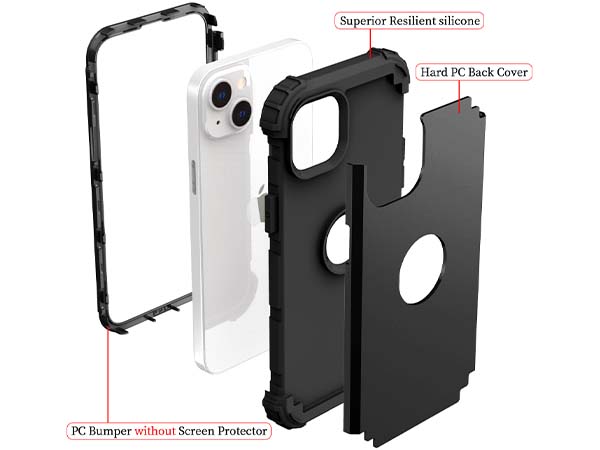 Defender Case for iPhone 14 - Black
