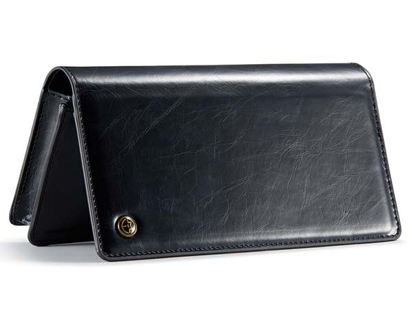 CaseMe Slim Wallet With Mobile Pouch - Blue/Black