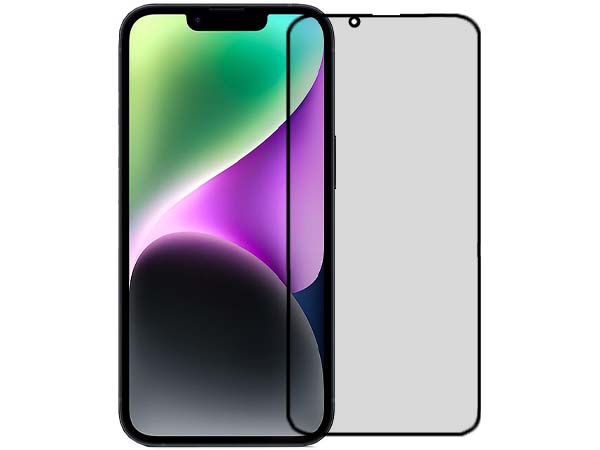 Anti Glare Tempered Glass Screen Protector for the Apple iPhone 14 - Black Screen Protector