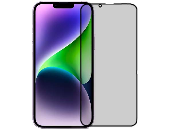 Anti Glare Tempered Glass Screen Protector for the Apple iPhone 14 Plus - Black Screen Protector