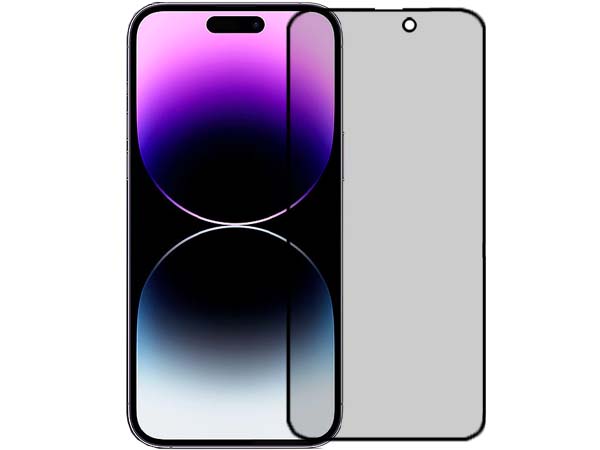 Anti Glare Tempered Glass Screen Protector for the Apple iPhone 14 Pro Max - Black Anti Glare Tempered Glass Screen Protector for the Apple iPhone 14 Pro Max - Black