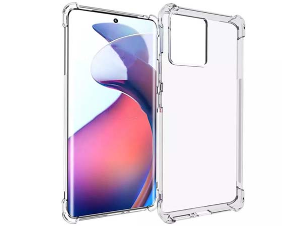 Gel Case with Bumper Edges for Motorola Edge 30 Fusion - Clear Soft Cover