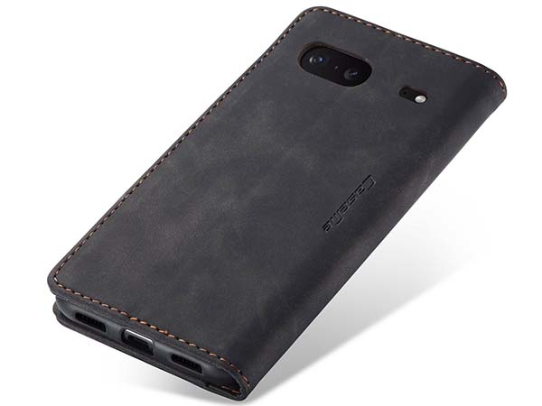 CaseMe Slim Synthetic Leather Wallet Case with Stand for Google Pixel 7 - Charcoal