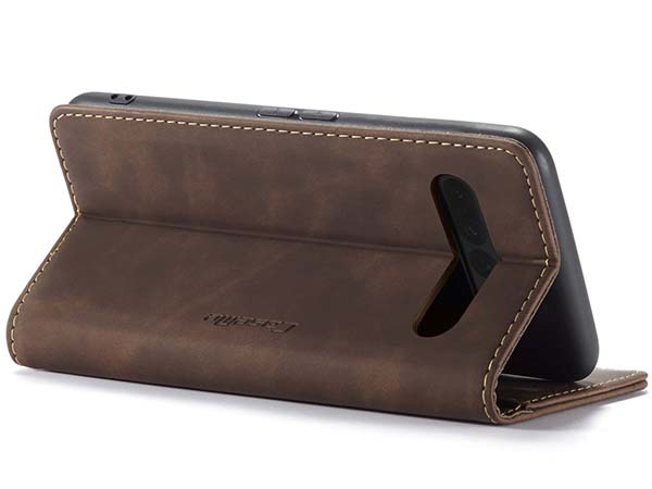 CaseMe Slim Synthetic Leather Wallet Case with Stand for Google Pixel 7 Pro - Chocolate