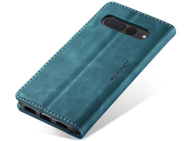 CaseMe Slim Synthetic Leather Wallet Case with Stand for Google Pixel 7 Pro - Teal