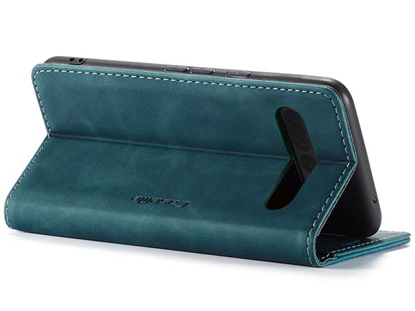 CaseMe Slim Synthetic Leather Wallet Case with Stand for Google Pixel 7 Pro - Teal