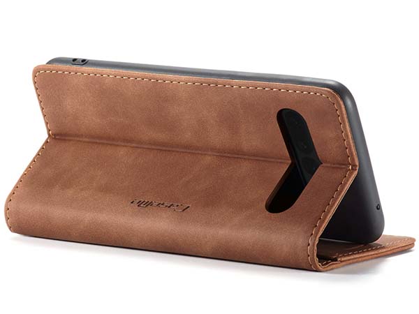 CaseMe Slim Synthetic Leather Wallet Case with Stand for Google Pixel 7 Pro - Tan