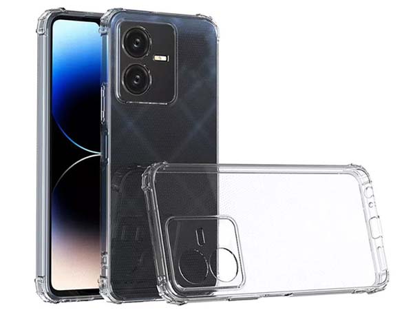 Gel Case with Bumper Edges for Vivo Y22s - Clear Soft Cover