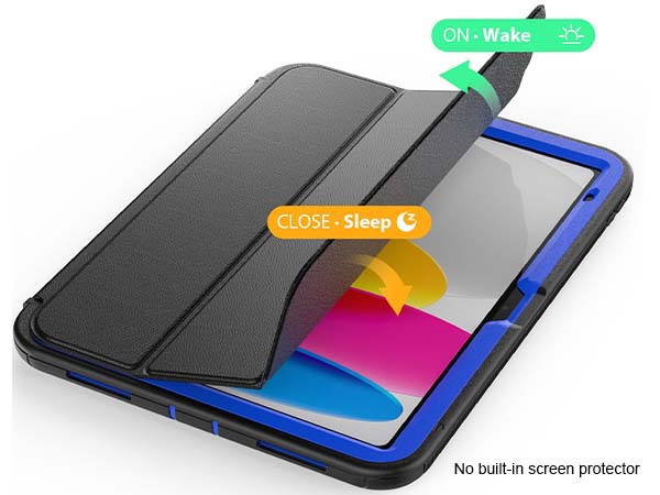 Impact Case with Detachable Cover for iPad 10th Gen 10.9 (2022) - Blue