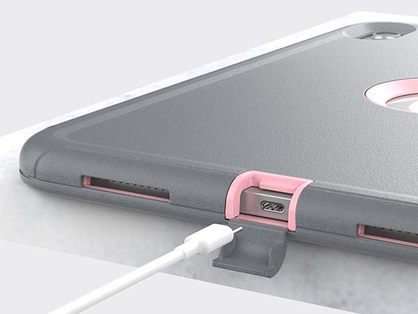 Impact Case with Detachable Cover for iPad 10th Gen 10.9 (2022) - Pink/Grey
