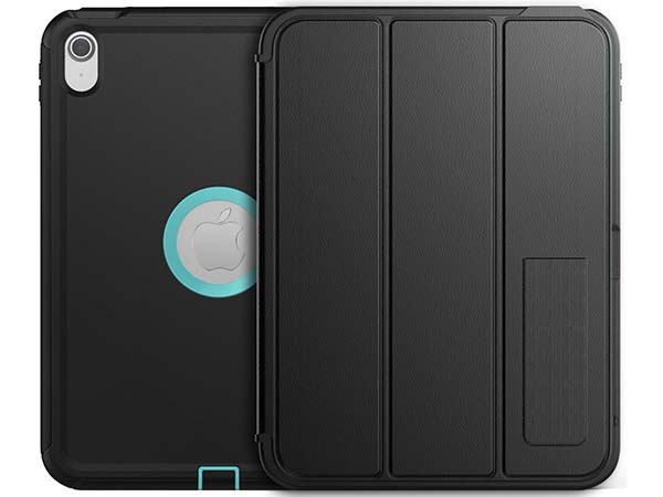 Impact Case with Detachable Cover for iPad 10th Gen 10.9 (2022) - Sky Blue/Black