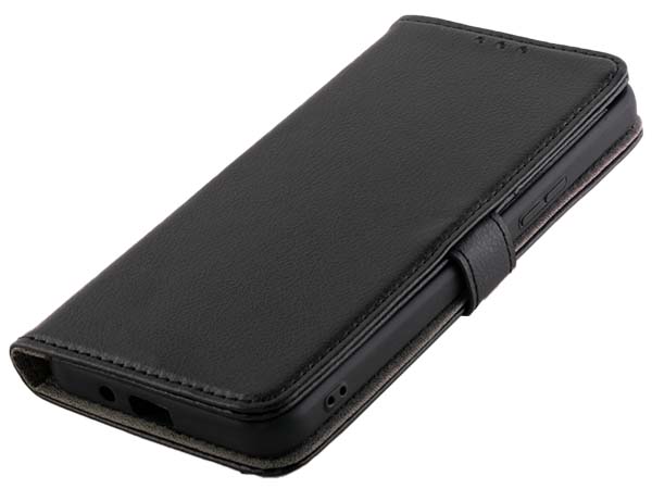 Synthetic Leather Wallet Case with Stand for Nokia G11 Plus - Black