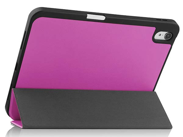 Synthetic Leather Flip Case with Stand for iPad 10th Gen 10.9 (2022) - Purple