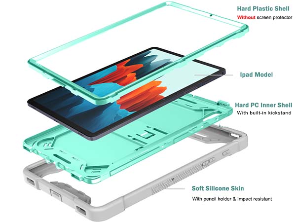 Impact Case for the Samsung Galaxy Tab S8 - Mint/Grey