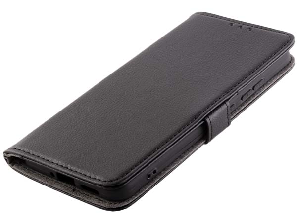 Synthetic Leather Wallet Case with Stand for Nokia X30 - Black