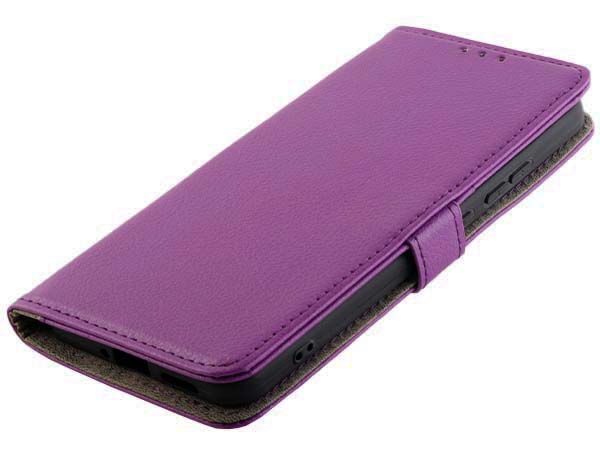 Synthetic Leather Wallet Case with Stand for Nokia X30 - Purple