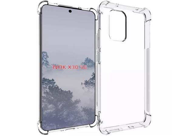 Gel Case with Bumper Edges for Nokia X30 - Clear Soft Cover