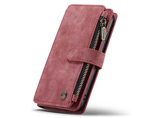 CaseMe Synthetic Leather Wallet Case with Zipper Pocket for iPhone 6s/6 - Pink/Blush